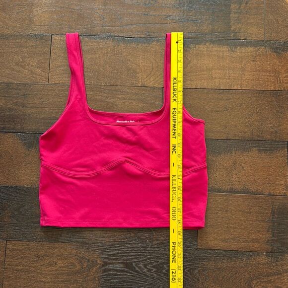 Abercrombie and Fitch soft collection cropped tank top women’s size large hot pi - Picture 7 of 8
